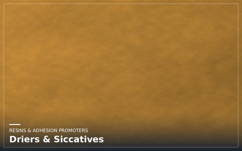 Driers & Siccatives