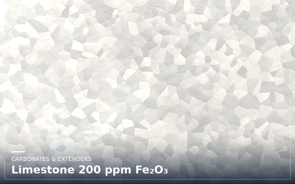 Limestone 200 ppm Fe₂O₃