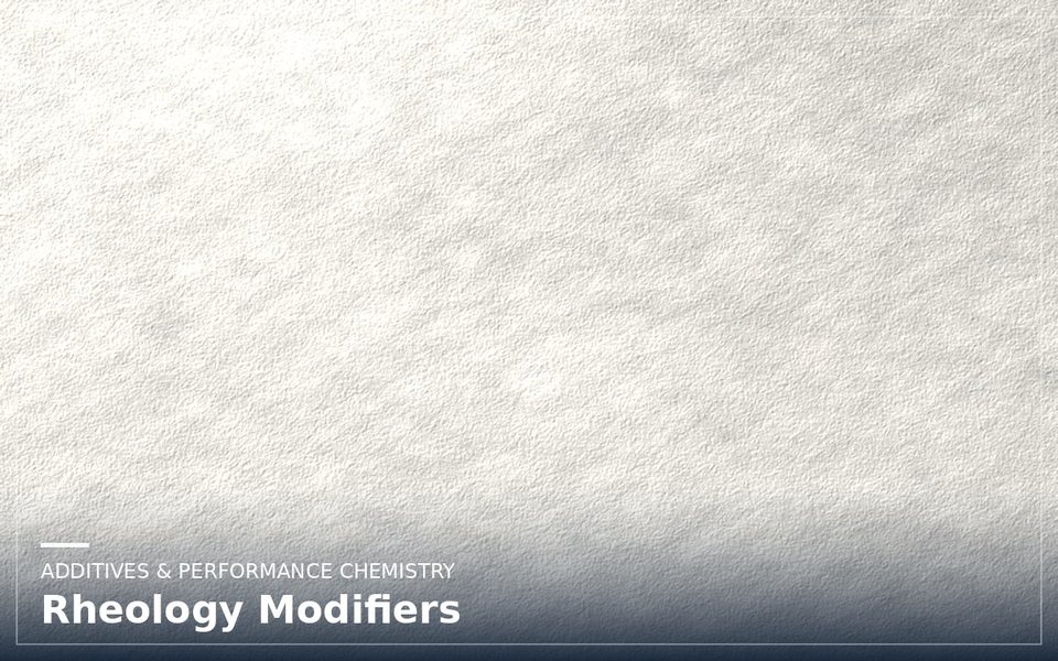 Rheology Modifiers