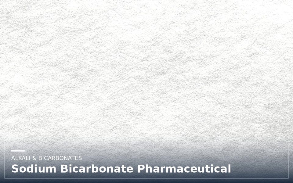 Sodium Bicarbonate Pharmaceutical