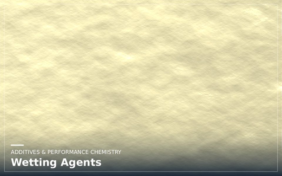 Wetting Agents